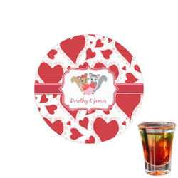Cute Squirrel Couple Printed Drink Topper - 1.5" (Personalized)