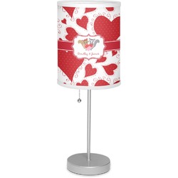 Cute Squirrel Couple Lamp with Drum Shade (Personalized)