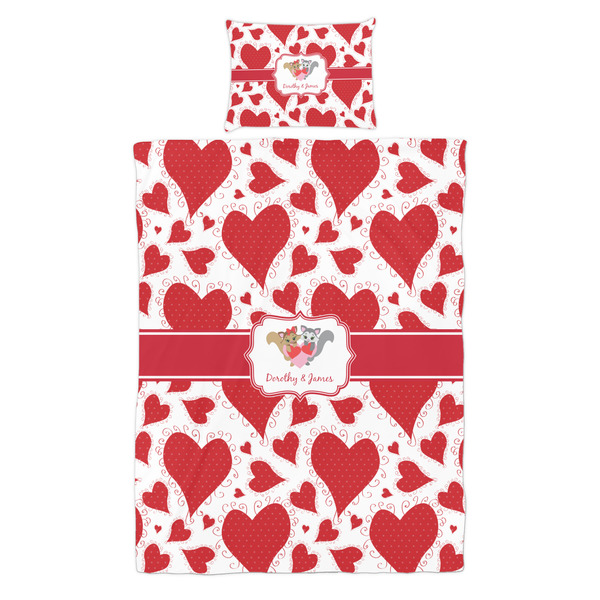 Cute Squirrel Couple Duvet Cover Set - Twin - Alt Approval