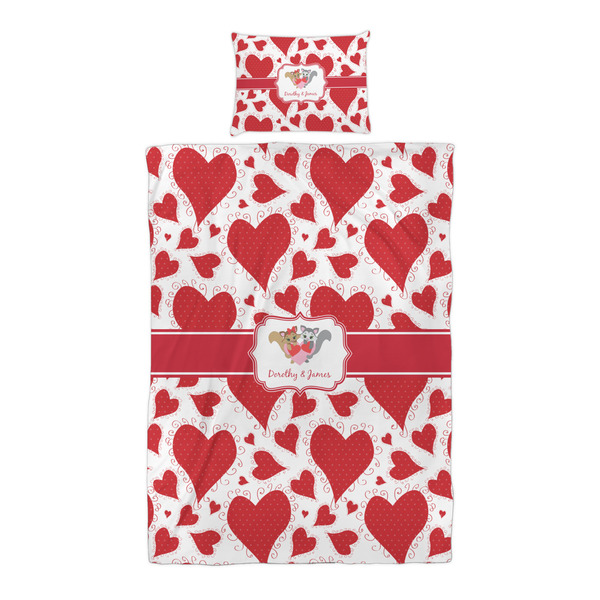 Cute Squirrel Couple Duvet Cover Set - Twin XL - Alt Approval