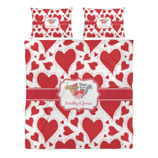 Cute Squirrel Couple Duvet cover Set - Queen - Alt Approval