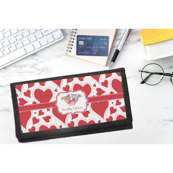 Cute Squirrel Couple DyeTrans Checkbook Cover - LIFESTYLE