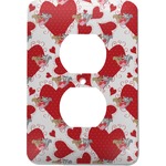 Cute Raccoon Couple Electric Outlet Plate