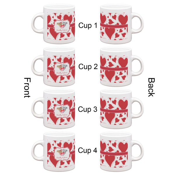 Cute Squirrel Couple Espresso Cup Set of 4 - Apvl