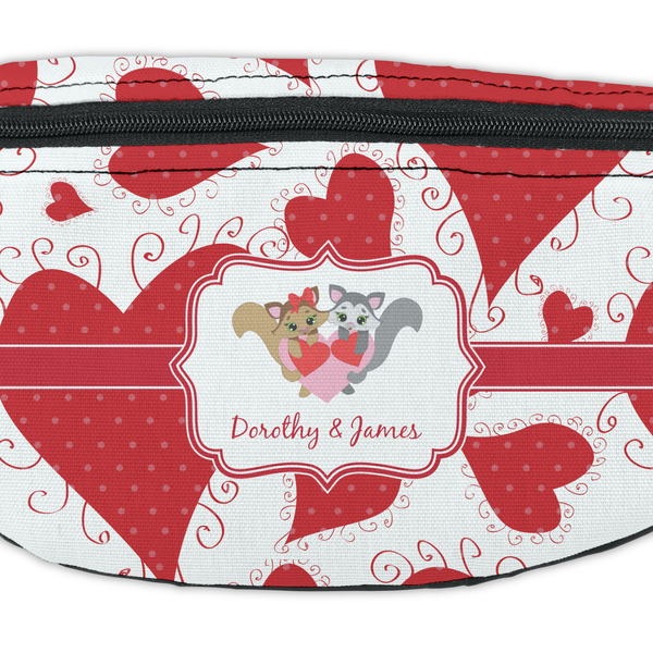 Cute Squirrel Couple Fanny Pack - Closeup