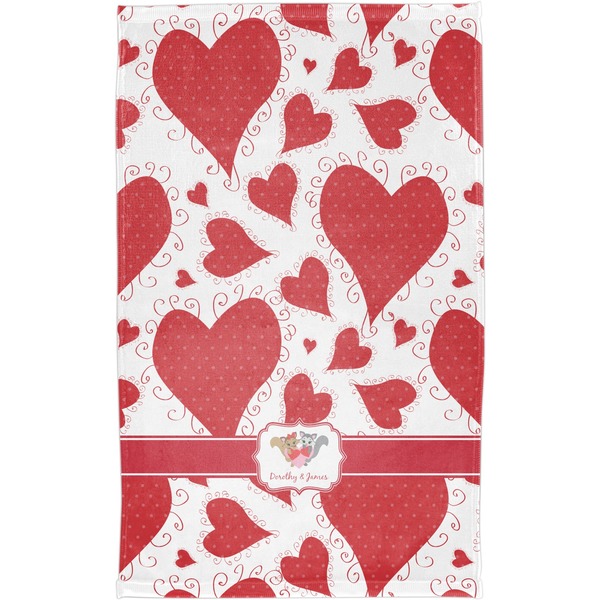 Cute Squirrel Couple Finger Tip Towel - Full View