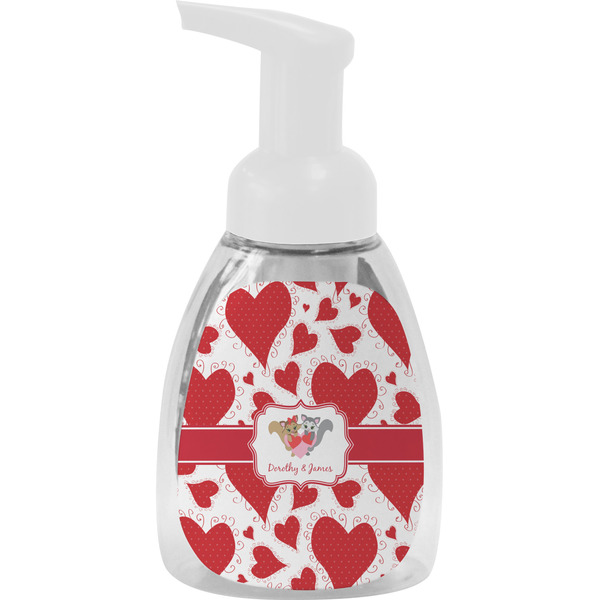 Custom Cute Squirrel Couple Foam Soap Bottle (Personalized)