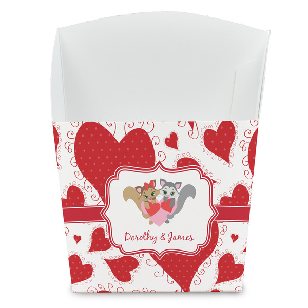 Custom Cute Squirrel Couple French Fry Favor Boxes (Personalized)