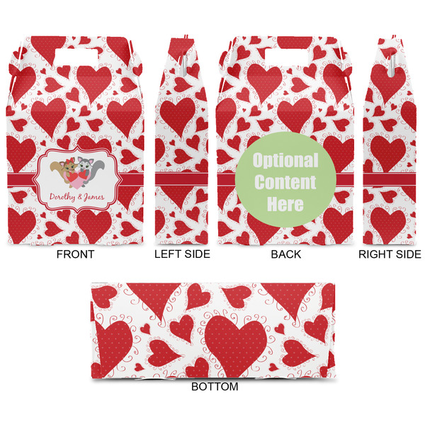 Cute Squirrel Couple Gable Favor Box - Approval