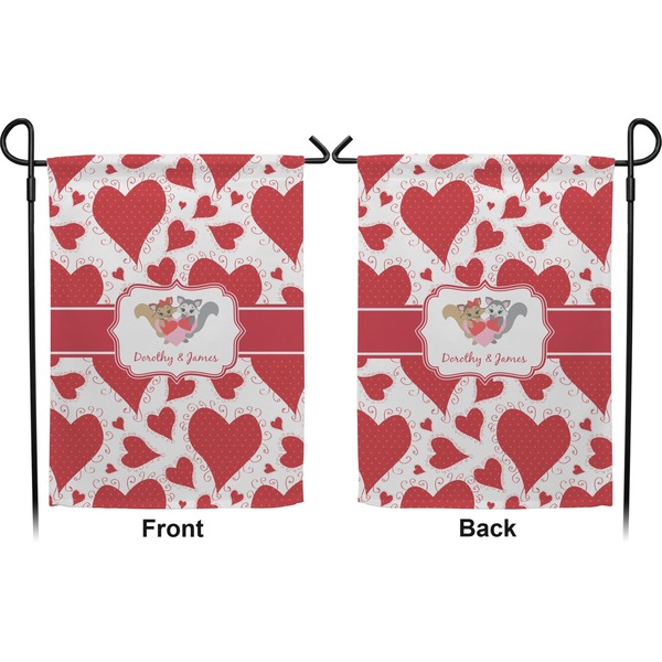 Cute Squirrel Couple Garden Flag - Double Sided Front and Back