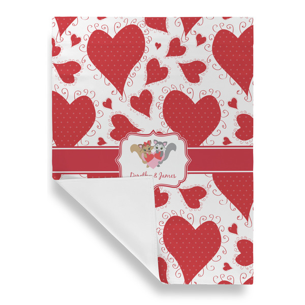 Cute Squirrel Couple Garden Flags - Large - Single Sided - FRONT FOLDED