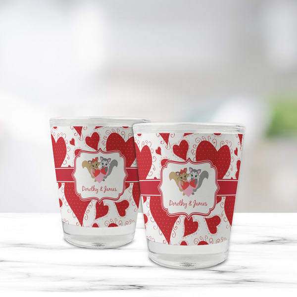 Cute Squirrel Couple Glass Shot Glass - Standard - LIFESTYLE
