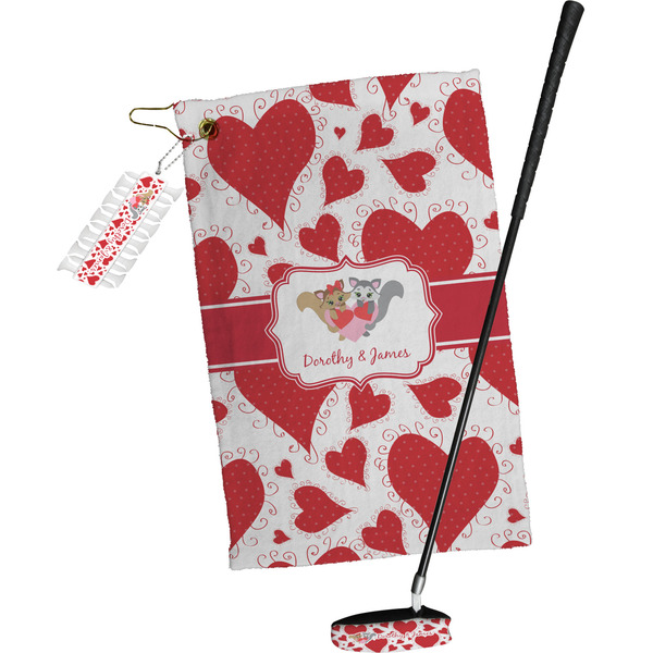Cute Racoon Couple Golf Gift Kit (Full Print)