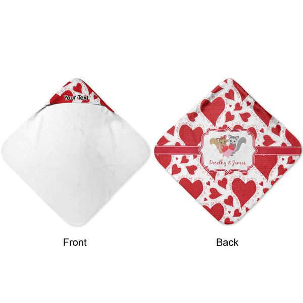 Cute Squirrel Couple Hooded Baby Towel- Approval