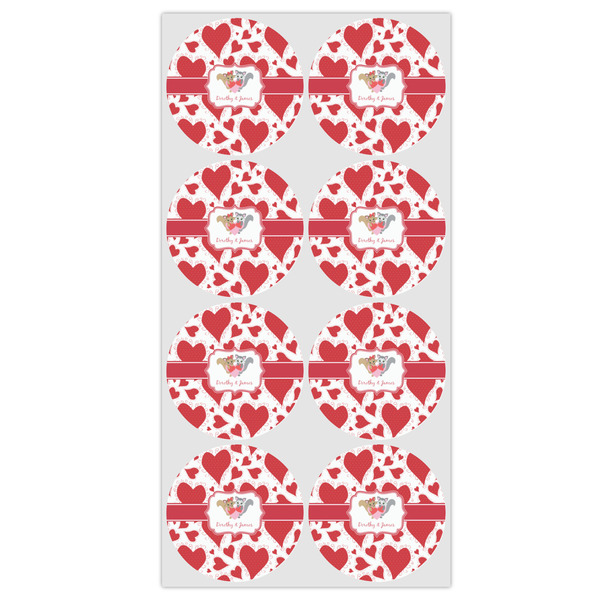 Cute Squirrel Couple Icing Circle - Medium - Set of 8