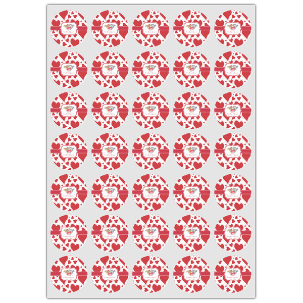 Cute Squirrel Couple Icing Circle - XSmall - Set of 35