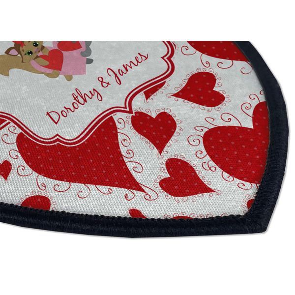 Cute Squirrel Couple Iron on Shield 3 Detail