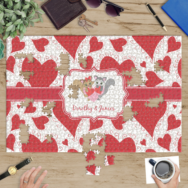 Cute Squirrel Couple Jigsaw Puzzle 1014 Piece - In Context