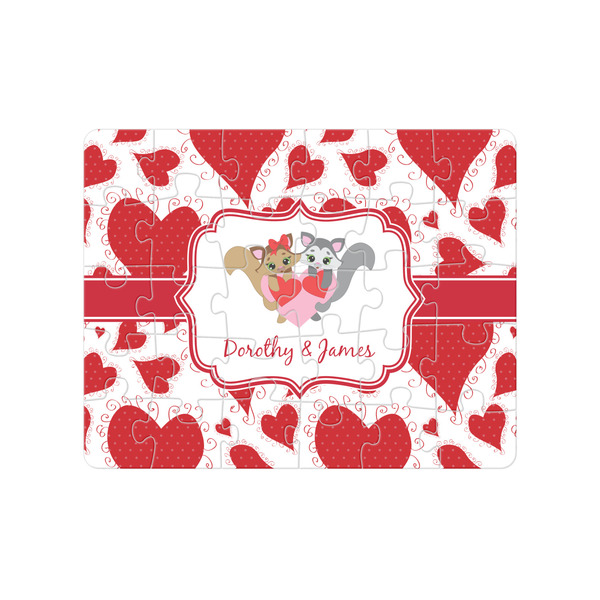 Custom Cute Squirrel Couple Jigsaw Puzzles (Personalized)