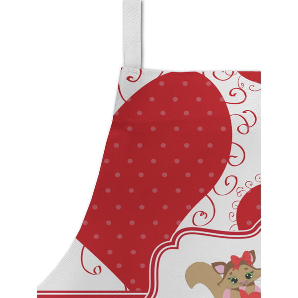 Cute Squirrel Couple Kid's Aprons - Detail