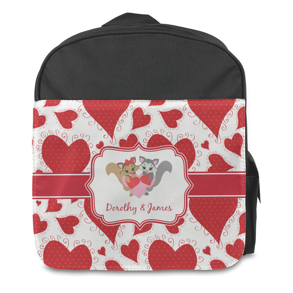 Cute Squirrel Couple Kids Backpack - Front