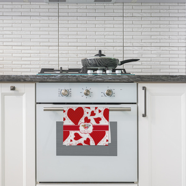 Cute Squirrel Couple Kitchen Towel - Poly Cotton - Lifestyle