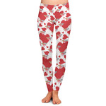 Cute Squirrel Couple Ladies Leggings - 2X-Large
