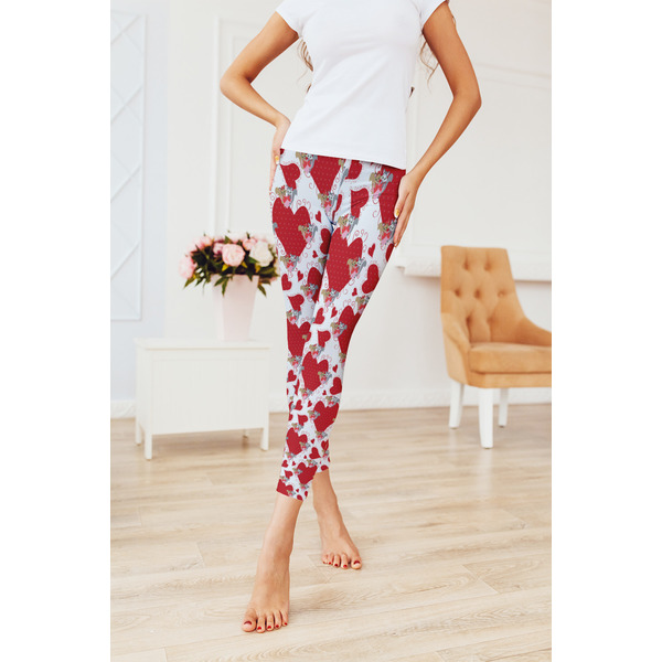 Cute Squirrel Couple Ladies Leggings - LIFESTYLE 2