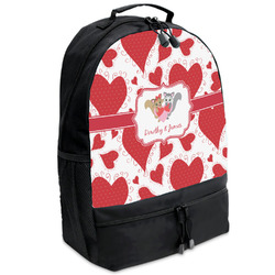Cute Squirrel Couple Backpacks - Black (Personalized)