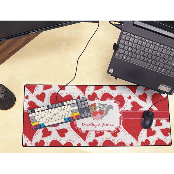 Cute Squirrel Couple Large Gaming Mats - LIFESTYLE