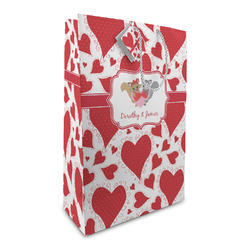 Cute Squirrel Couple Large Gift Bag (Personalized)