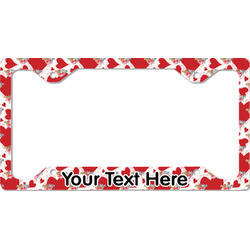 Cute Squirrel Couple License Plate Frame - Style C (Personalized)
