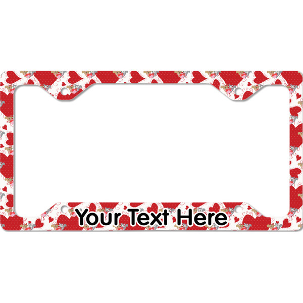 Custom Cute Squirrel Couple License Plate Frame - Style C (Personalized)