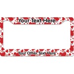Cute Squirrel Couple License Plate Frame - Style B (Personalized)