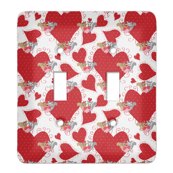 Custom Cute Raccoon Couple Light Switch Cover (2 Toggle Plate)