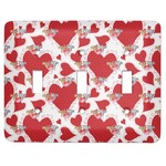 Cute Squirrel Couple Light Switch Cover (3 Toggle Plate)