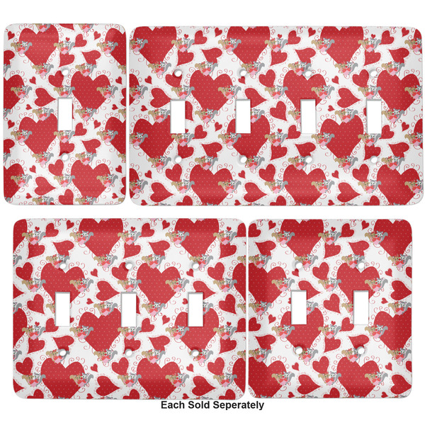 Cute Squirrel Couple Light Switch Covers all sizes