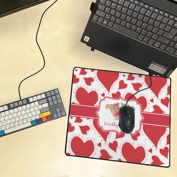 Cute Squirrel Couple Medium Gaming Mats - LIFESTYLE