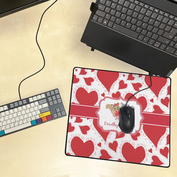 Cute Squirrel Couple Medium Gaming Mats - LIFESTYLE