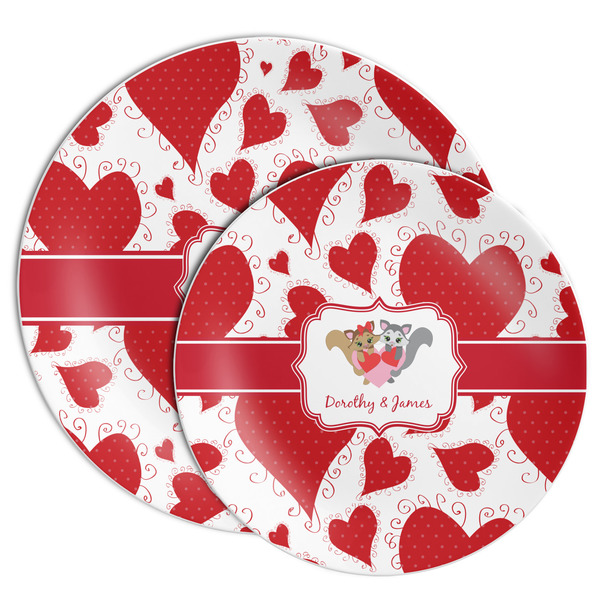 Cute Squirrel Couple Melamine Plates - PARENT/MAIN