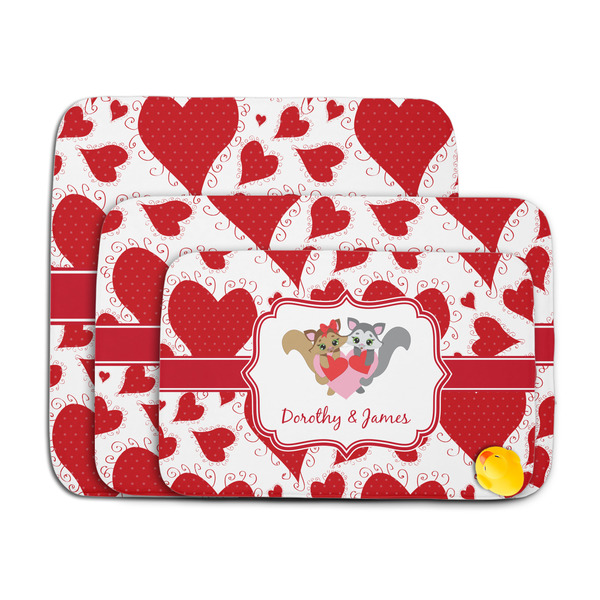 Cute Squirrel Couple Memory Foam Bath Mat - MAIN PARENT