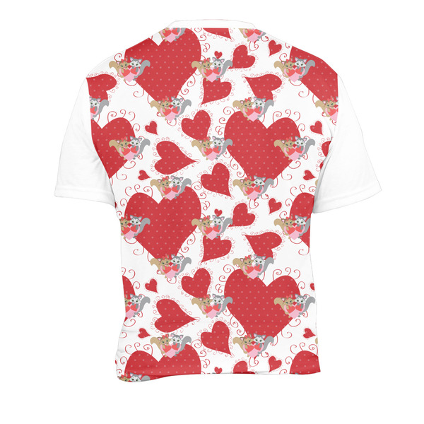 Cute Squirrel Couple Men's Crew Neck T Shirt Medium - Back