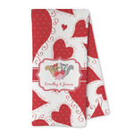 Cute Squirrel Couple Kitchen Towel - Microfiber (Personalized)