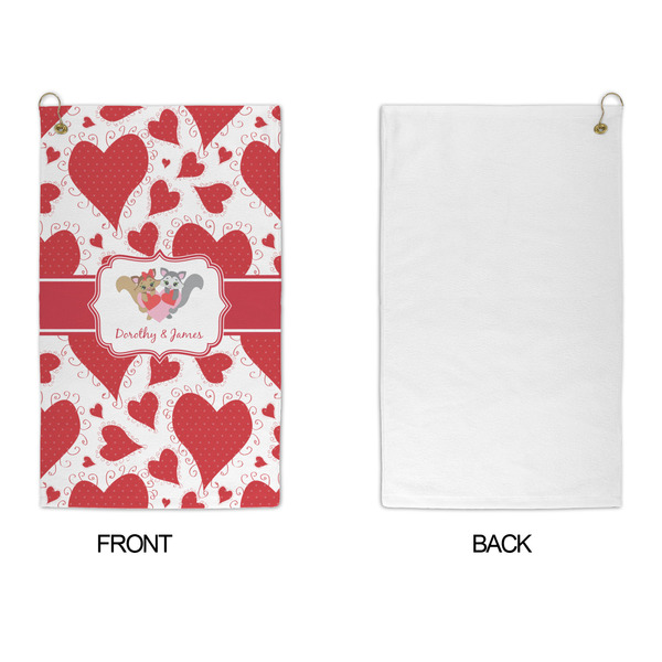 Cute Squirrel Couple Microfiber Golf Towels - APPROVAL