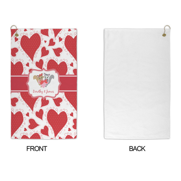 Cute Squirrel Couple Microfiber Golf Towels - APPROVAL