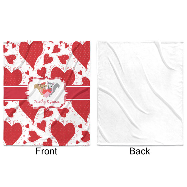 Cute Squirrel Couple Minky Blanket - 50"x60" - Single Sided - Front & Back