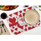 Cute Squirrel Couple Octagon Placemat - Single front (LIFESTYLE) Flatlay