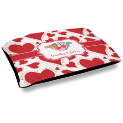 Cute Squirrel Couple Outdoor Dog Bed - Large (Personalized)