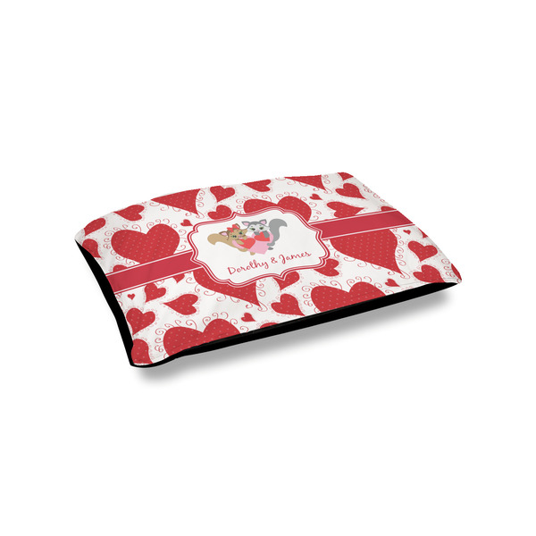 Custom Cute Squirrel Couple Outdoor Dog Bed - Small (Personalized)