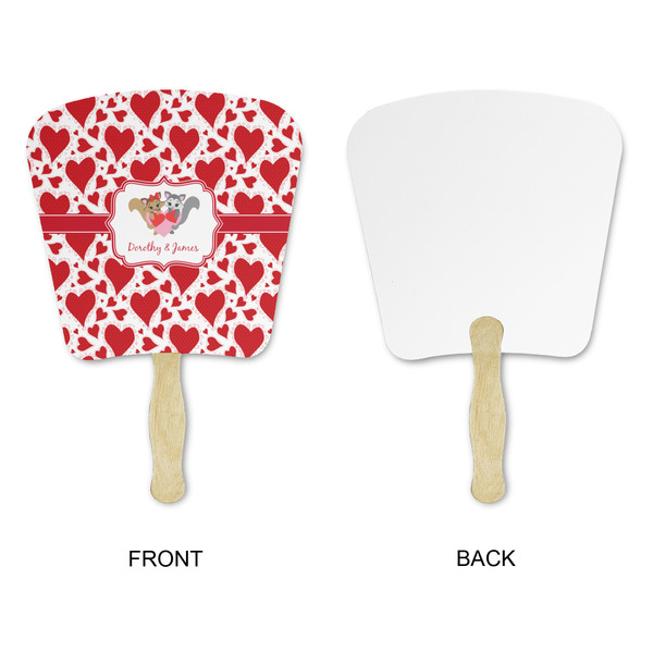 Cute Squirrel Couple Paper Fans - Approval